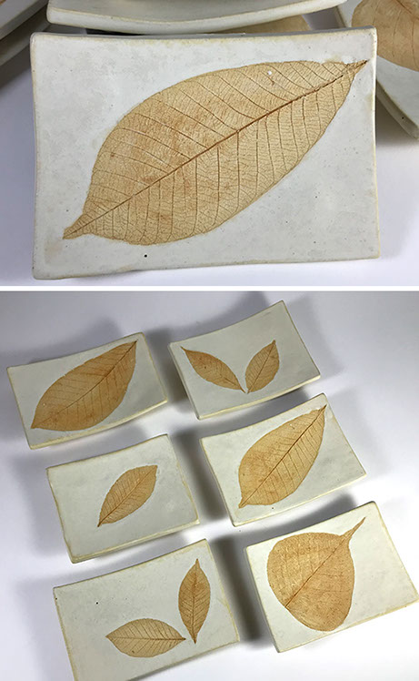Jeffrey Greathouse Leaf Series. LEAF DISHES